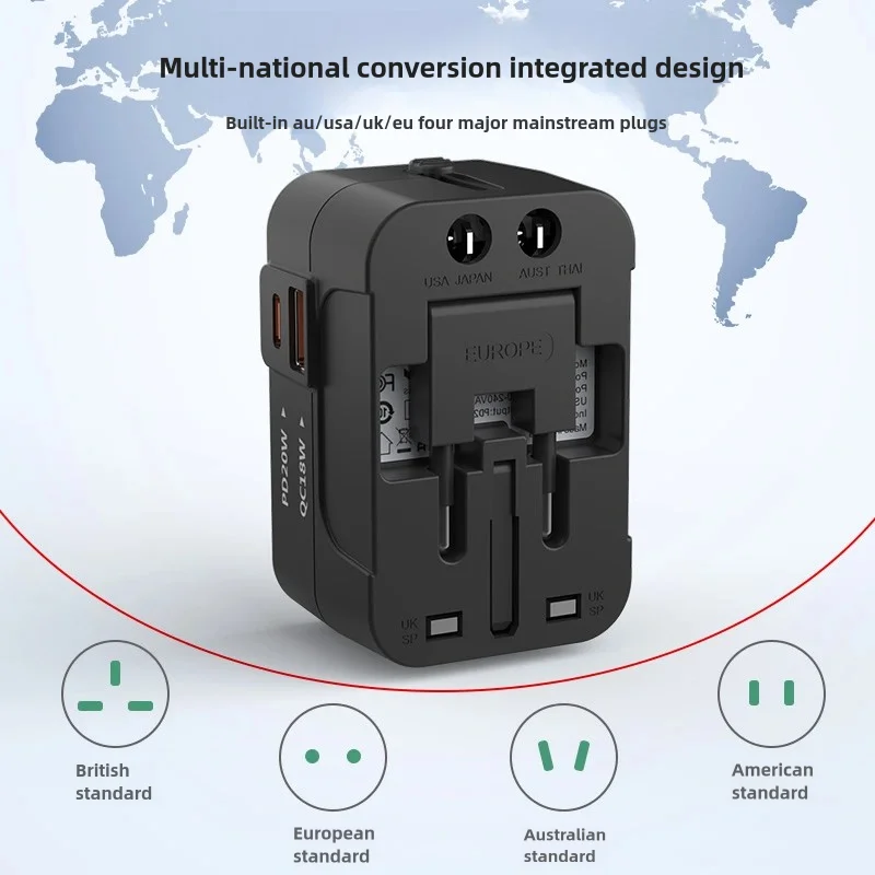 Adaptateur De Prise Europe Vers UK – Blanc – Marque HTS – Neuf Sous Blister