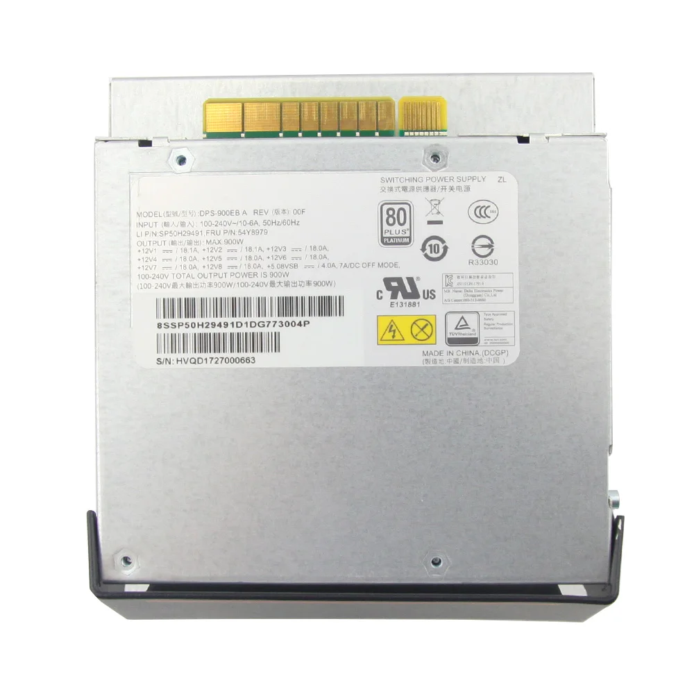 

Б/у блок питания для рабочей станции Lenovo P520 P720 DPS-900EB A 54Y8979 900W