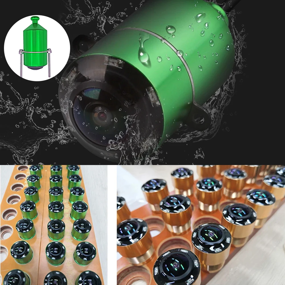 Caméra pêche sous-marine 80-100 mètres vision nocturne format CVBS remplacement pour détecteur de poissons équipement pesca