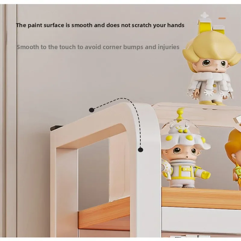 새로운 책장 책꽂이 그리드 데스크탑 다층 연철 선반 학생용 컴퓨터 책상 테이블 홀보드 테이블 나무 선반