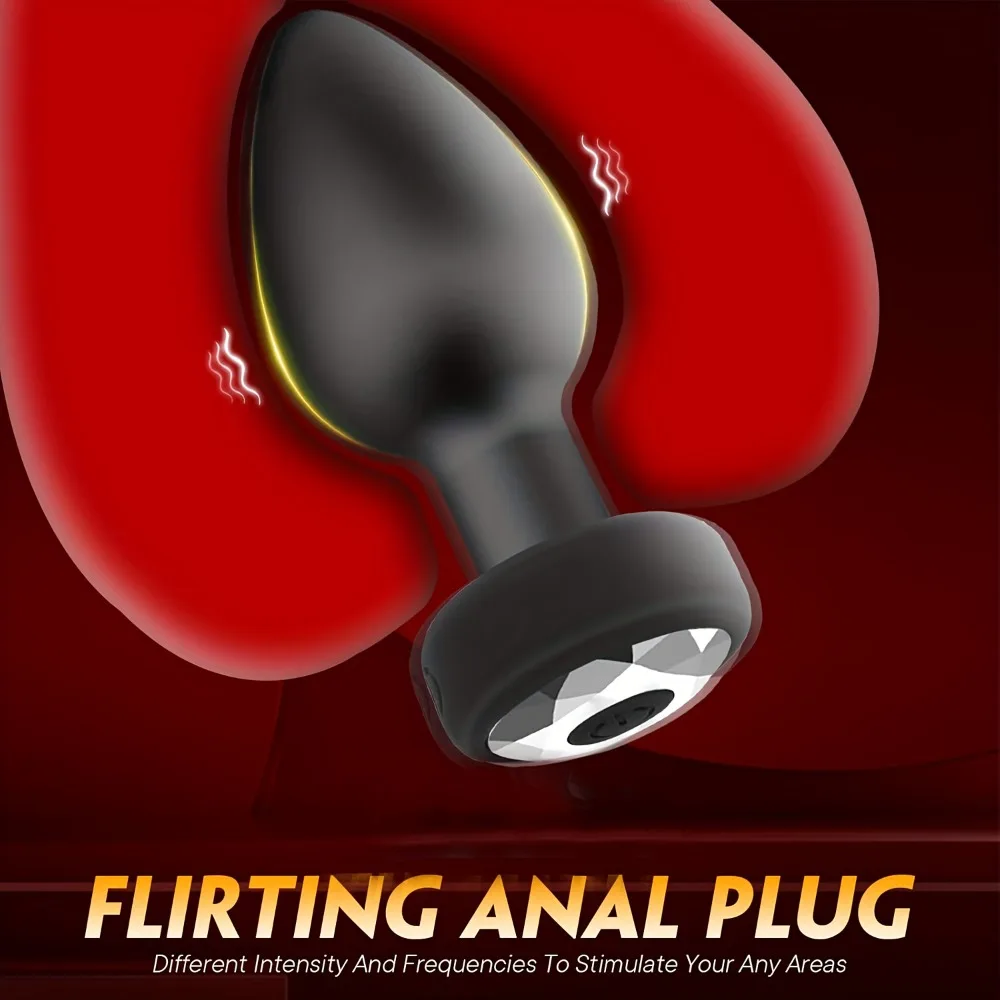 Prostata-Massagegerät Vibrator Drahtlose Bluetooth Männer Weiblich Butt Plug Männlich Anal Vibrierender Arsch Sexspielzeug für Erwachsene Frauen Homosexuell 1