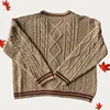 Autumn Leaves Cardigan Women Fall Winter Red Embroidered Knitted Sweater Female Maple Leaf Oversized Cardigan Y2k Folklore Girl 2