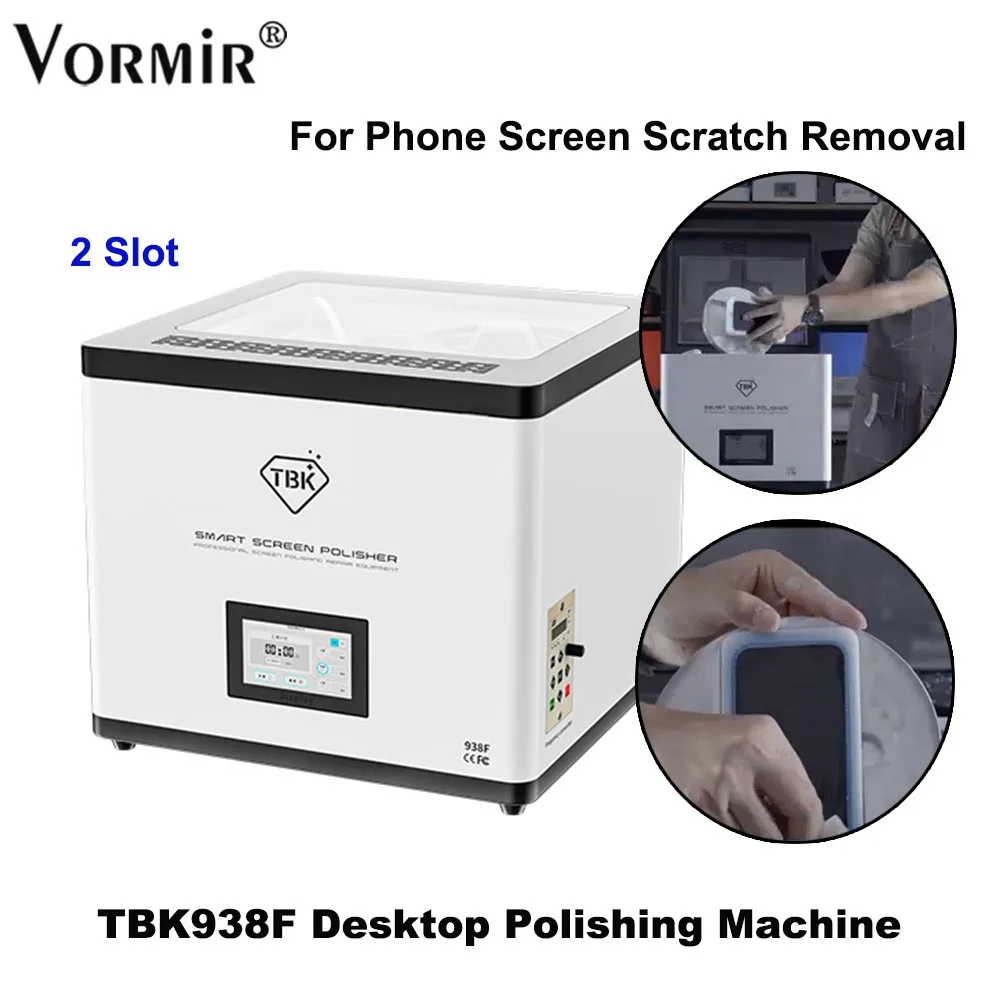 

TBK938F Mini Desktop Grinding & Polishing Machine For iPhone 12 13 14 For Apple Watch LCD Screen Display Scratch Removal Repair