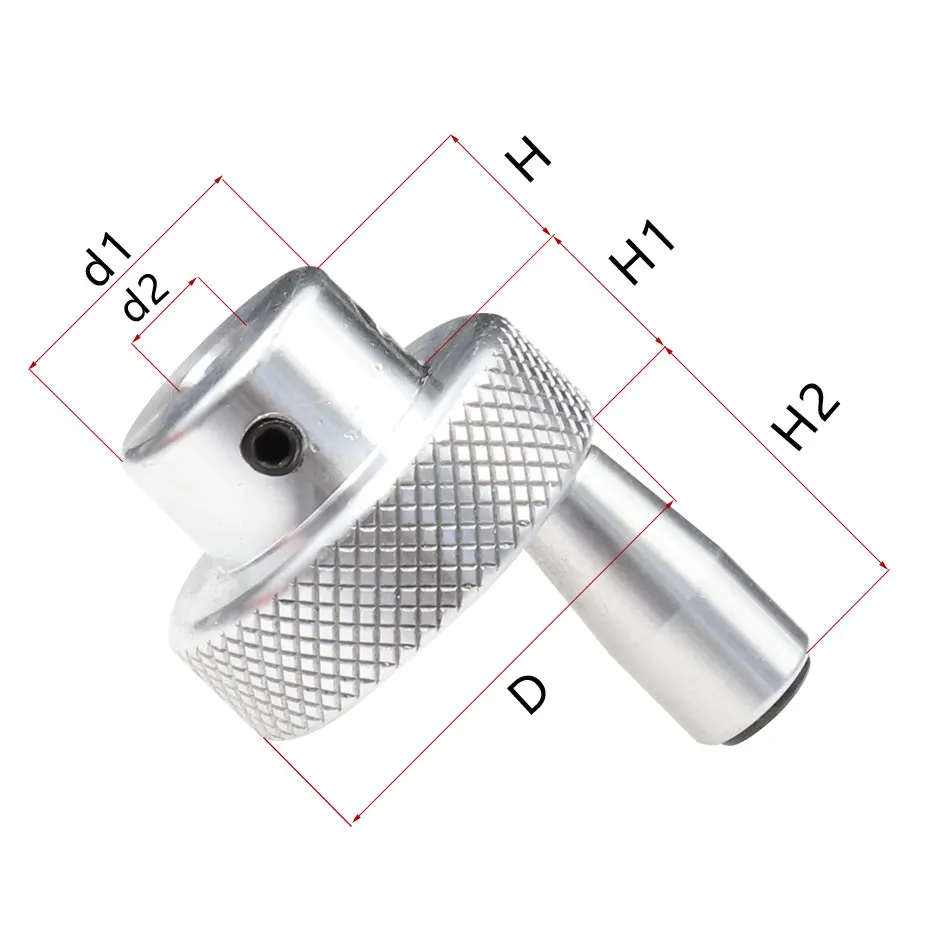 CNC Handwheel Aluminum Alloy Embossed Anodizing Valve Round Light Hole Top Wire Knob