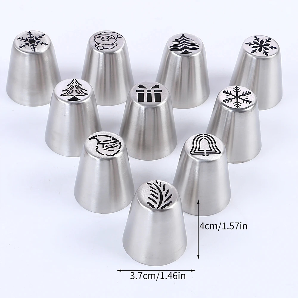 7 Pezzi Grandi Punte Per Tubazioni Set 3 Pezzi Punte Per Crema Di Erba Russa Strumento Per Decorazioni Fai Da Te Per Cottura E 7 Pezzi Kit Di Uge~p114451856