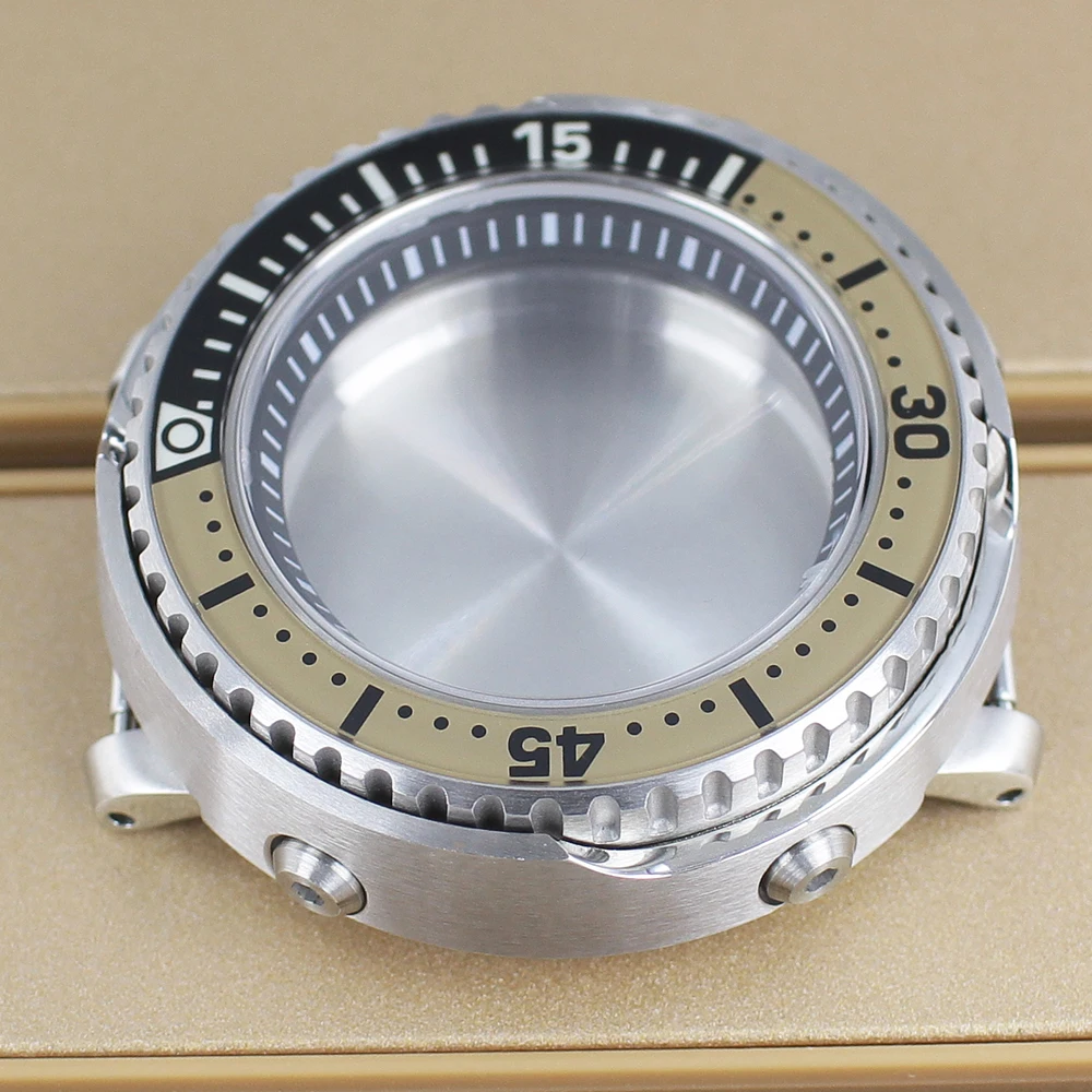 43mm Herren Wasserdichte Uhrengehäuse Leuchtende Lünette Für Mod Tuna Konserven NH35 NH36 NH34/38 NH70 Bewegung NH35 Fällen Teile 28,5mm Zifferblatt – Detail 3