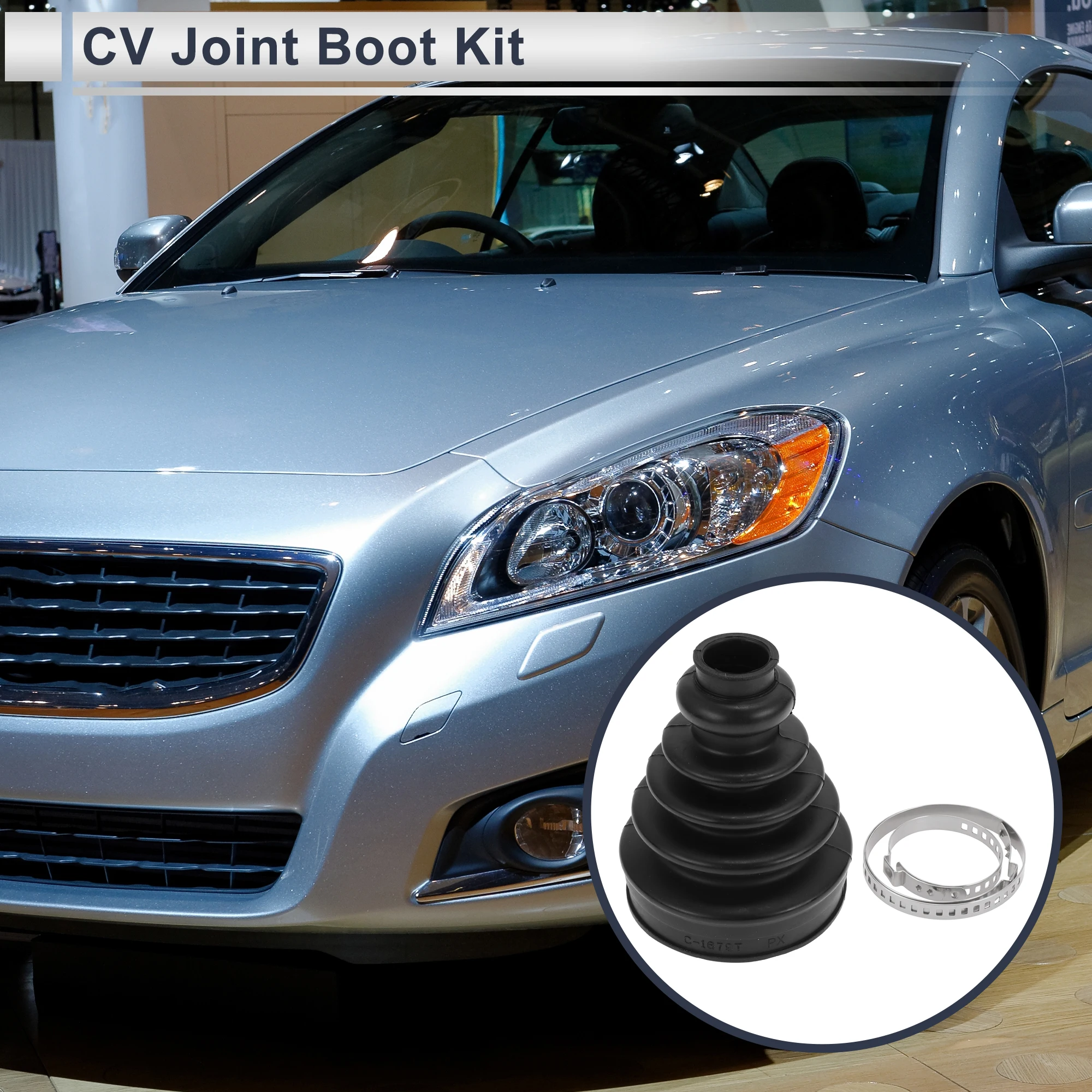 X Autohaux No.30759411 Inner CV Joint Boot Kit with Clamps for Volvo S60 2011- for Volvo S80 2007-2015 XC70 2008