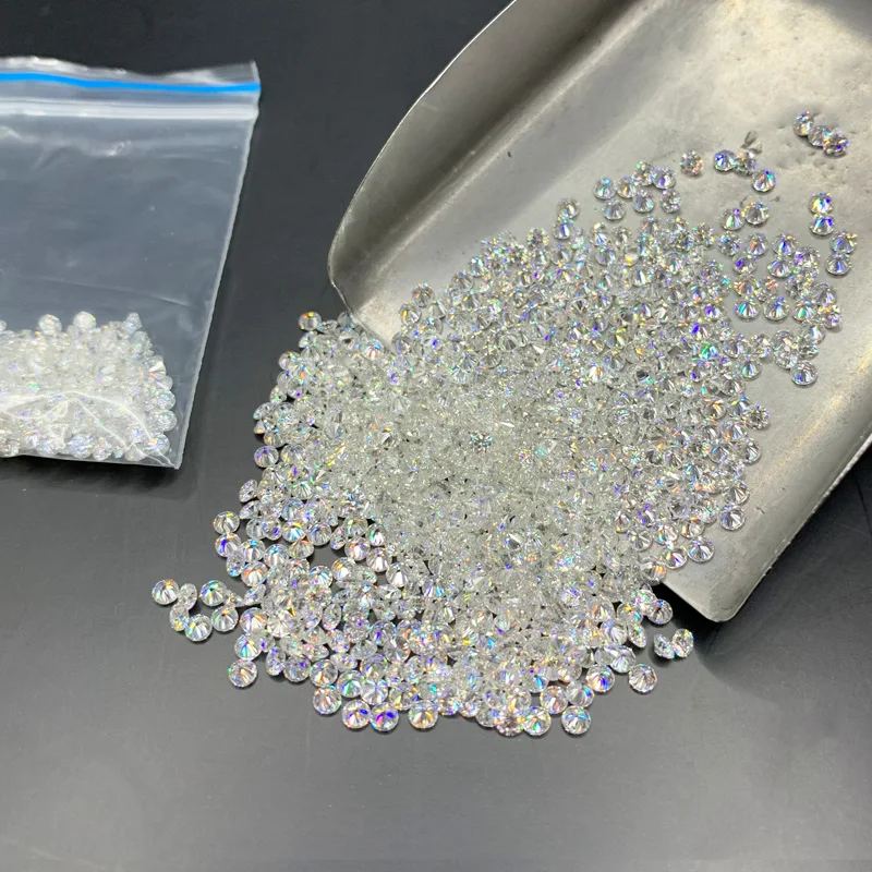 Moissanite Taglio Trilione D/VVS1 Moissanite Autentica Con Certificato - Foto 8