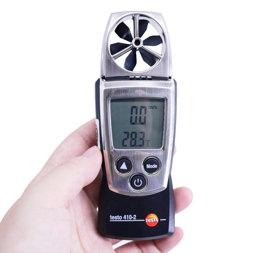 Testo 410-2 Anemometro Digitale A Palette Con Misuratore Di Velocità Dell'Aria Per La Misurazione Dell'Umidità