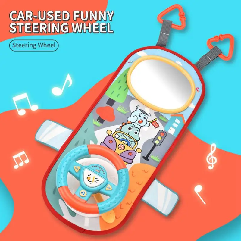 

Simulated Driving Steering Wheel toy 360 Rotating Funny Interactive Pretend Kids Steering Wheel Toy With Simulated Traffic Sound