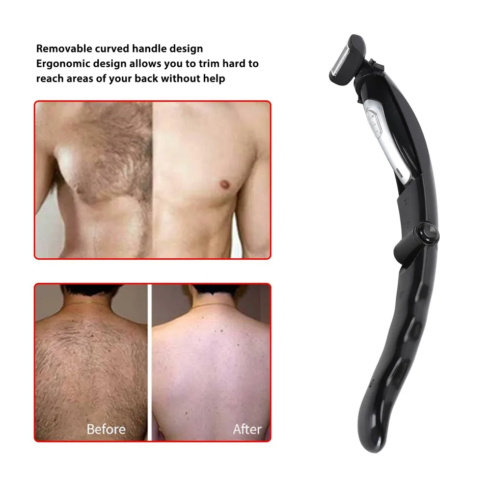 Extreme Reach Removable Handle Power Burst Wet Dry Use Groomer Back Trimmer For Men_voghion.com