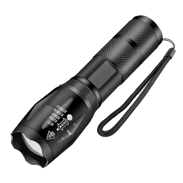 1pc Super Bright Zoomable Flashlight - Portable, Multi-Functional,  Telescopic Zoom For Outdoor Home Use Rechargeable Flashlights, Mini  Zoomable Flashl