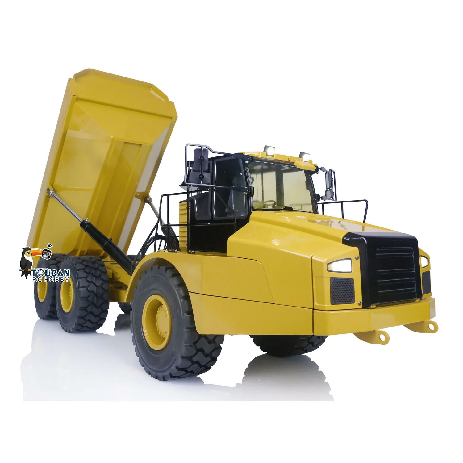 DIM K745 745D JZMODEL 1/14 Metal Hydraulic RC Articulated Truck Model 6*6 Dumper Truck Toys for Adults Gifts THZH1301-SMT1 2