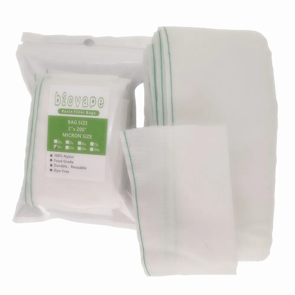 Rosin Press Bags 2" x 200" Rosin Press Filter Bag Made Of Food-grade Nylon Mesh Suitable For Bottle Technology Reduces Waste Cutting Bags