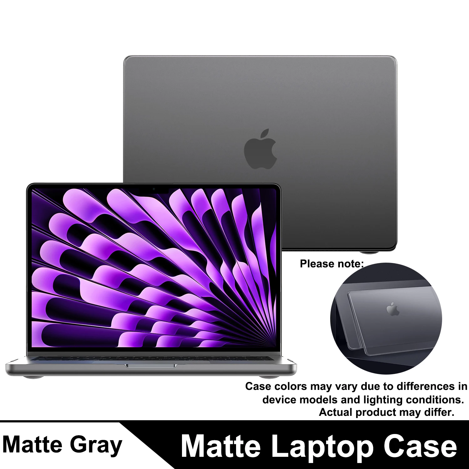 Sleek Matte Protective Case with Keyboard Cover for 13.6-inch Premium Laptops