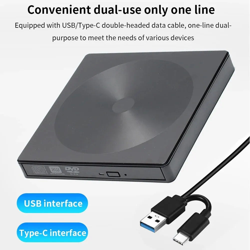 External Optical Drive DVD Drive DVD Writer USB3.0 for PC Laptop Notebook