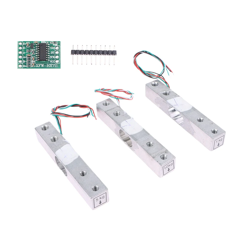 Load Cell 1KG 5KG 10KG 20KG HX711 AD Module Weight Sensor Electronic Scale Aluminum Alloy Weighing Pressure Sensor