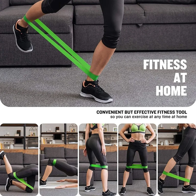 Oporowe opaski pętla do ćwiczeń ustawiają opaski do ćwiczeń dla kobiet i mężczyzn opaski stretchowe 5 różnych poziomach oporu dla nóg