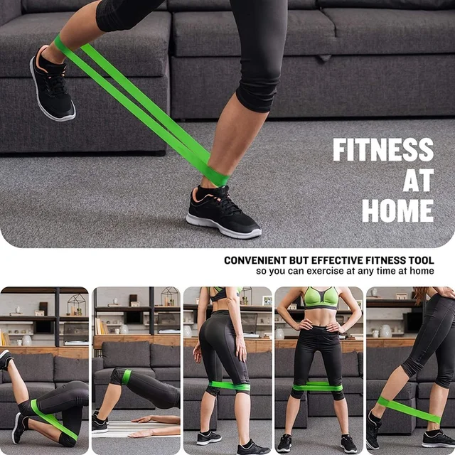 Resistance Exercise Loop Bands Set Workout Bands for Women and Men Stretch Bands 5 Different Resistance Levels for Booty Legs 4