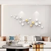 Imitation Stainless Steel Ball Art Deco Living Room Three-dimensional Wall Hanging Gold Round Ball Wall Hanging Home Accessories 2