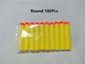 100 Pcs Yellow round