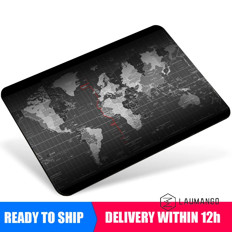Игровой коврик для мыши с картой мира игровой аксессуары ПК Настольный милый