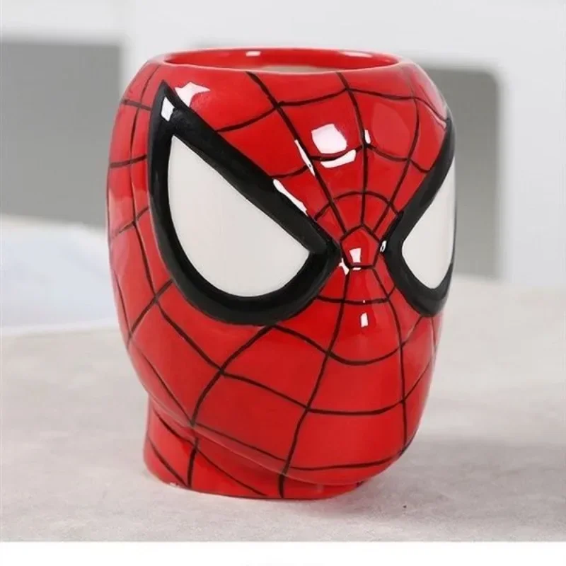 

Marvel Movie Series Peripheral Avengers Spider-Man Ceramic Mug Cartoon Creative Personalized Water CupExquisite Christmas Gift
