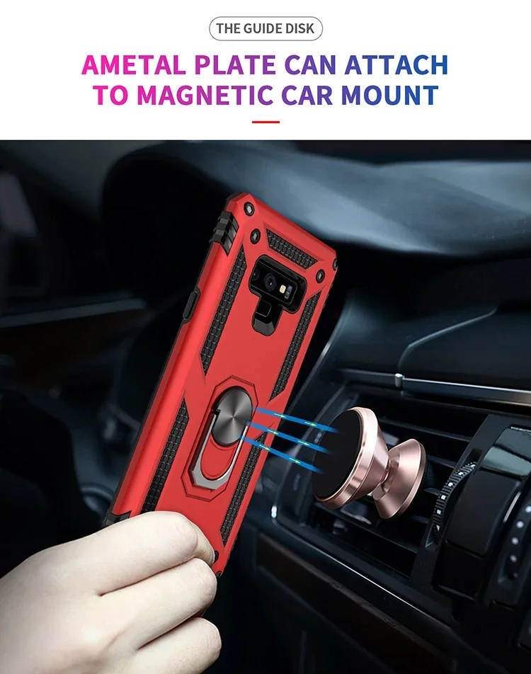 Luxury Armor Shockproof Silicone Bumper Case with Hard PC Cover