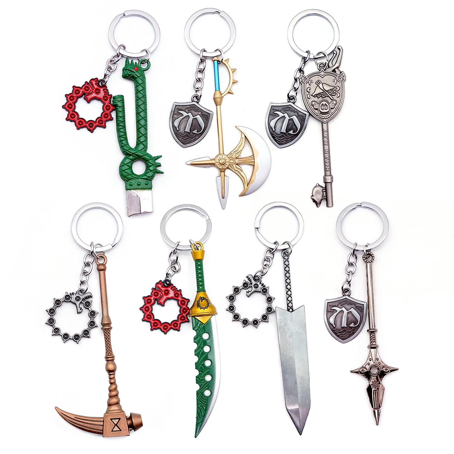 Seven Deadly Sins Key Chain, Keychain Seven Deadly Sins