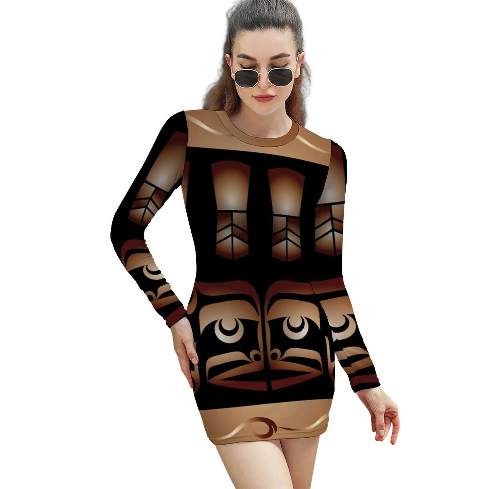 

Coppers Long-Sleeved Sheath Dress birthday dresses for women summer dress womens 2024