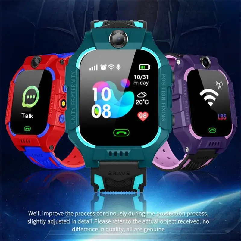 Z6 Kids Smart Watch Sim Card Call Phone Smartwatch Waterproof Camera 1.44 inch Touch screen Alarm Clock Tracker Boys Girls Gifts