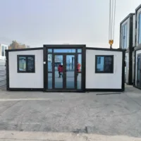 บ้านวิลล่าเคลื่อนที่สำเร็จรูปขนาดเล็กแบบปรับแต่งได้ 2/3 ห้องนอน บ้านคอนเทนเนอร์แบบขยายได้ ราคาขาย 3