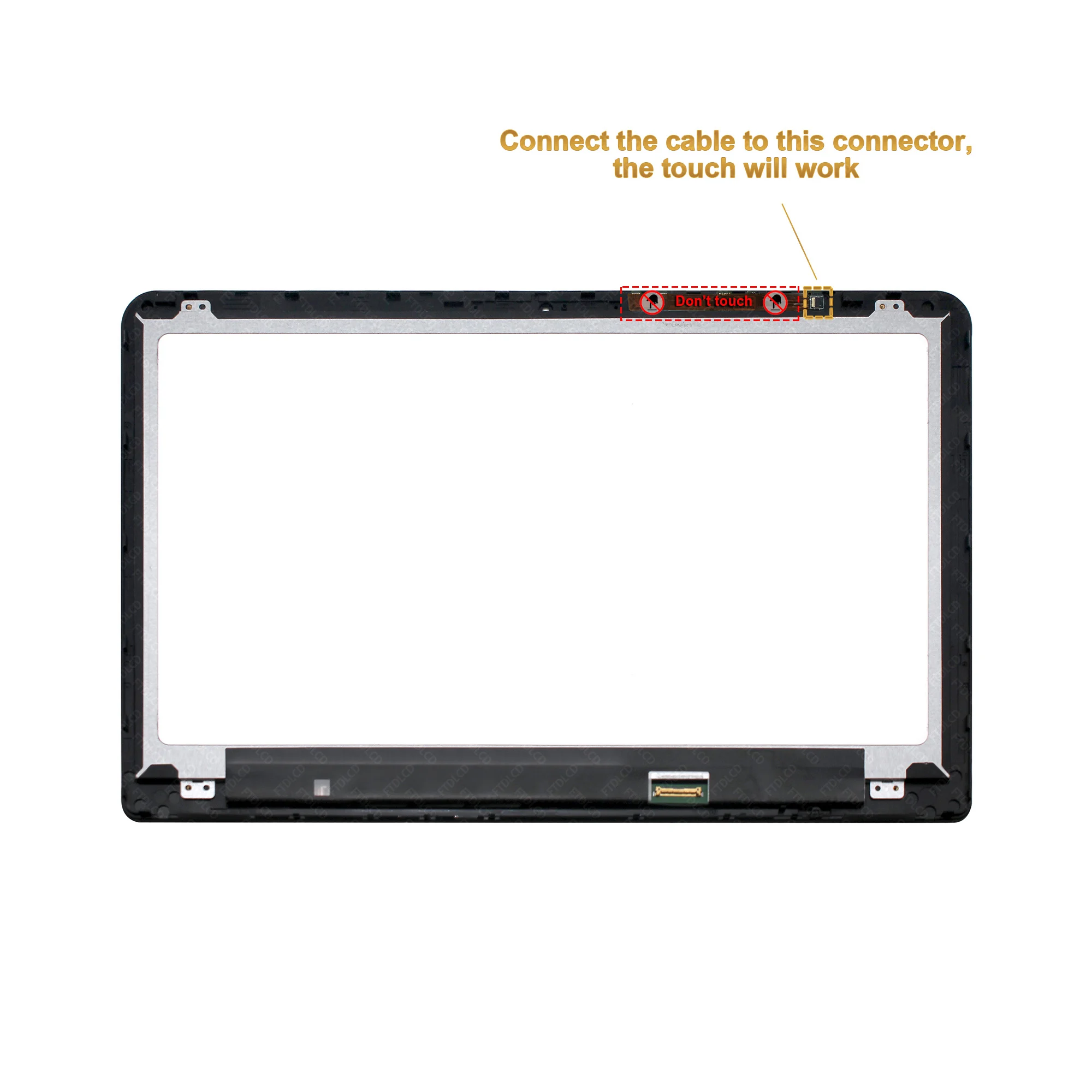 montagem de vidro, HP ENVY X360, M6-W102dx,
