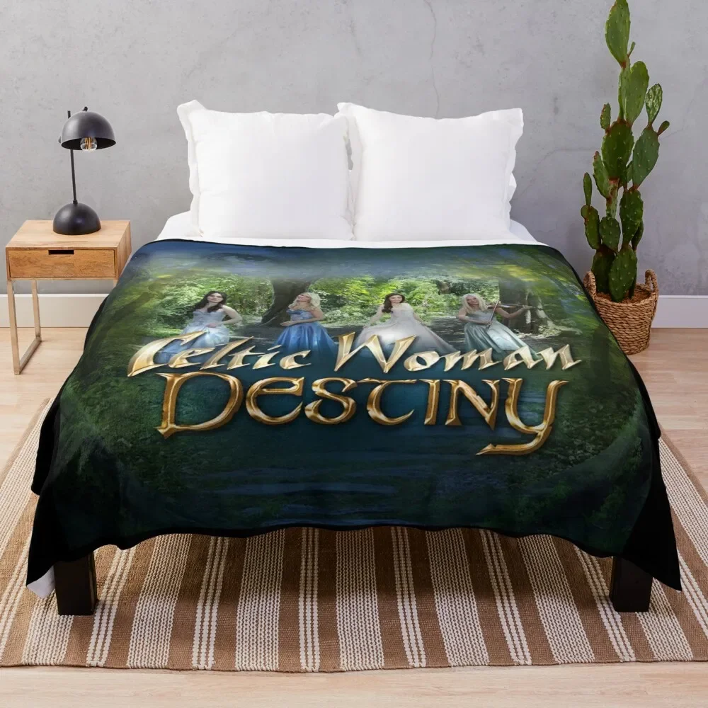 Celtic Woman Destiny Throw Coperta Warm Winter Funny Gift For Sofa Flannels Coperte