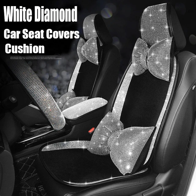 Universal Kristall Strass weiß Diamant Auto Innen Sitzbezüge Kissen  Dekoration für Frauen Damen Geschenke Autozubehör - AliExpress