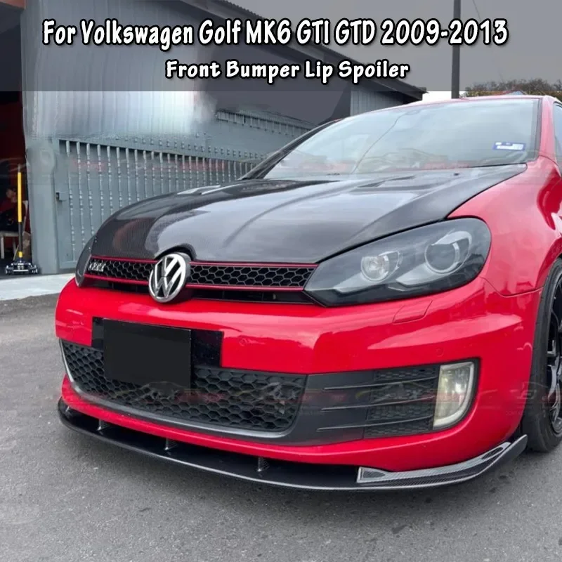 3 шт., автомобильный передний бампер для VW Golf MK6 GTI GTD 2009-2013 Maxton 3 шт., автомобильный передний бампер для VW Golf MK6 GTI GTD 2009-2013 Maxton