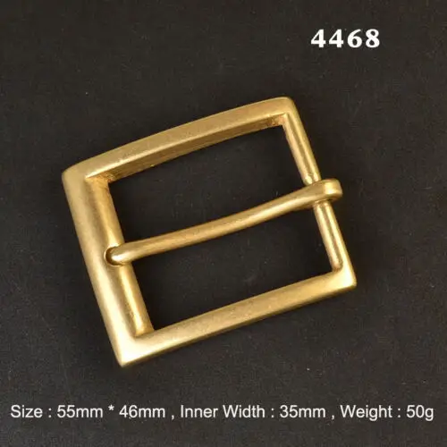 Premium Solid Brass Pin Buckle for Leather Craft and Belt Replacement
