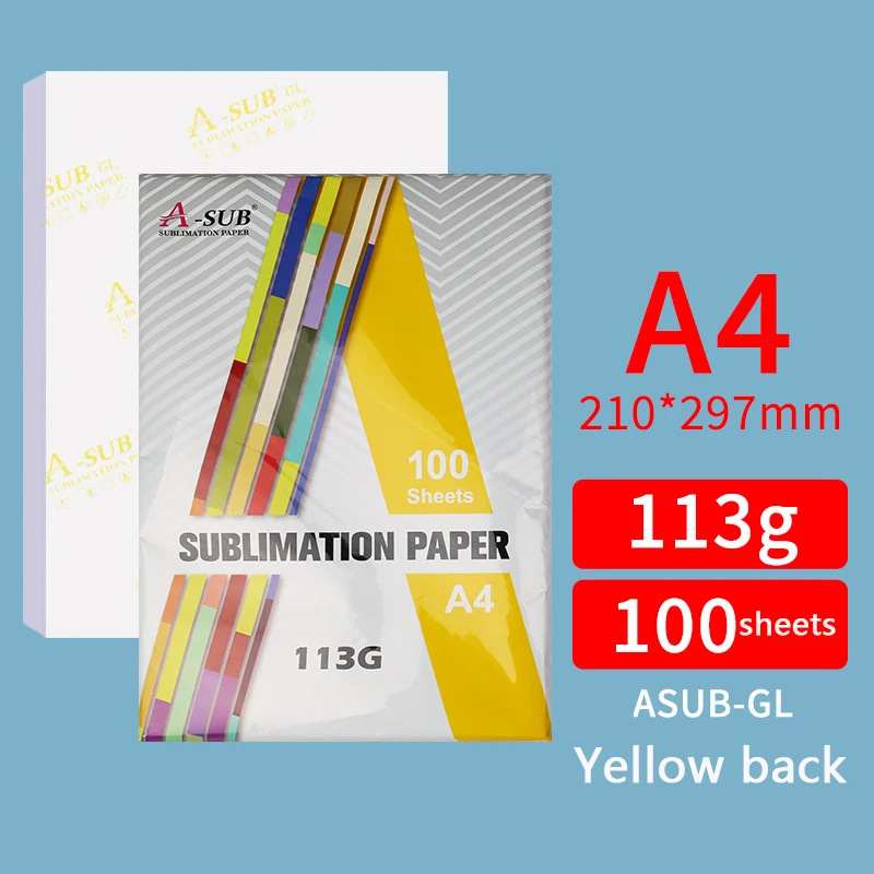 20/100 Sheets A4 A3 Sublimation Heat Transfer Paper for Polyester