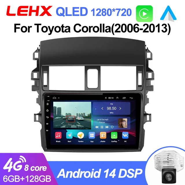 LEHX L6Pro 8 Core 5G Voice 2 din Android Auto Radio Car Multimedia For Toyota Corolla E140 E150 2006 -2013 Carplay GPS Autoraido