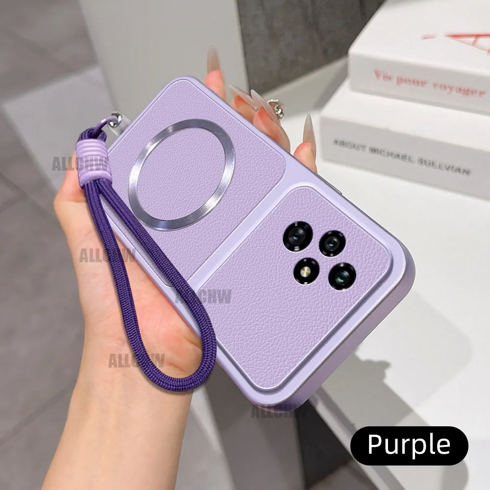 Luxury Leather Matte Magnetic Soft TPU Phone Case