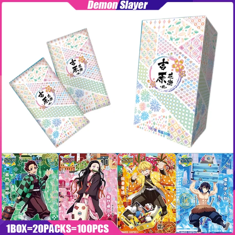 

Demon Slayer Cards KAZAO 2nd Anime Figure Playing Card Booster Box Toys Mistery Box Board Game Birthday Gifts for Boys and Girls