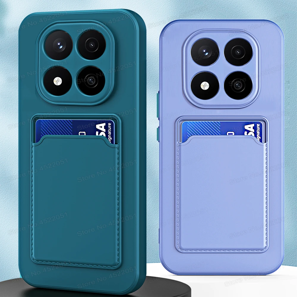 Silicone Card Holder Soft Phone Case Cover