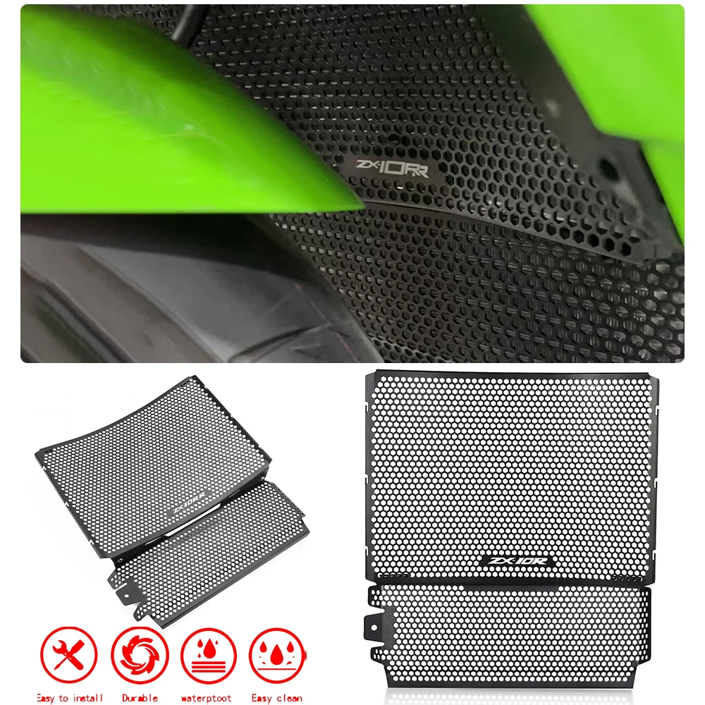 

For Kawasaki ZX-10R ZX 10R ZX-10RR ZX10R ZX10RR 2021 2022 2023 Motorcycle Accessories Radiator Grille Guard Protector Cover