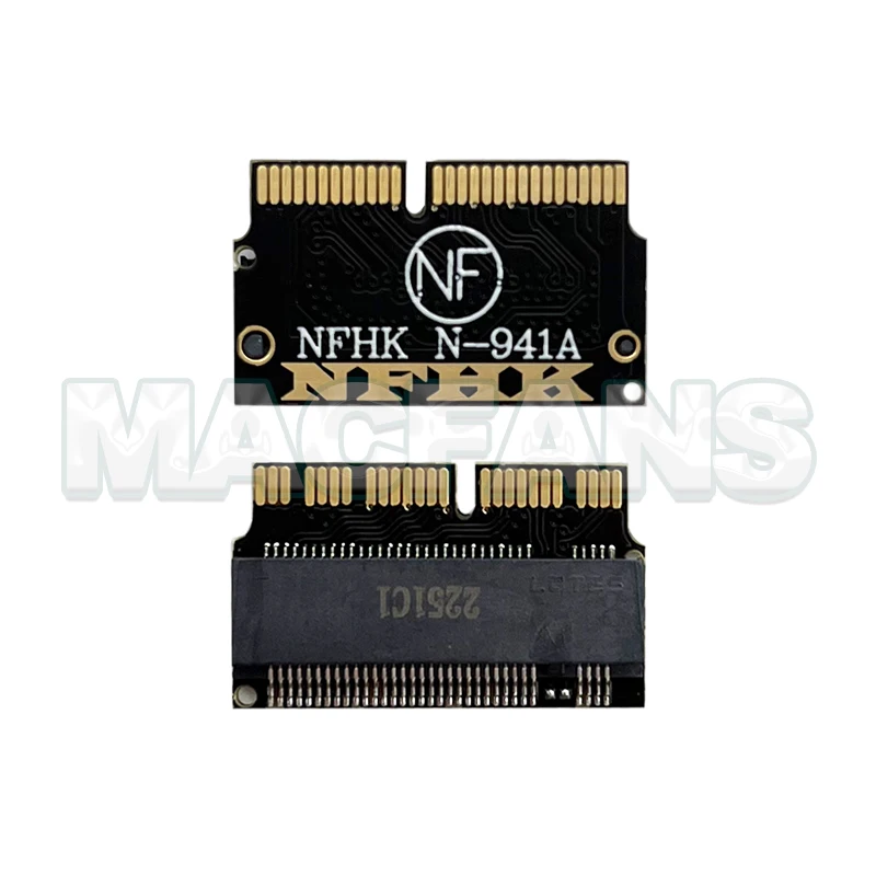New NFHK N-941A 128GB 256GB 512GB NVMe M.2 NGFF PCIe SSD for late MacBook Air A1398 A1502 A1465 A1466 Adapter Card 2013-2015