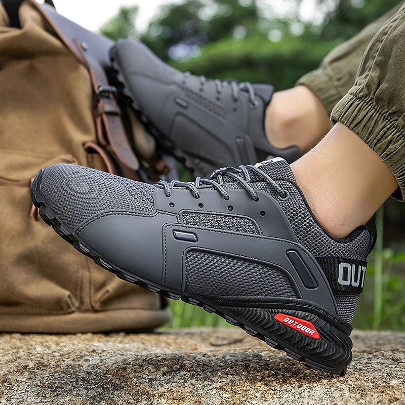Atmungsaktive Wanderschuhe für Herren, Outdoor-Sportschuhe, taktische Trainingsstiefel, taktische Sportschuhe für Herren zum Wandern und Jagen – Detail 9