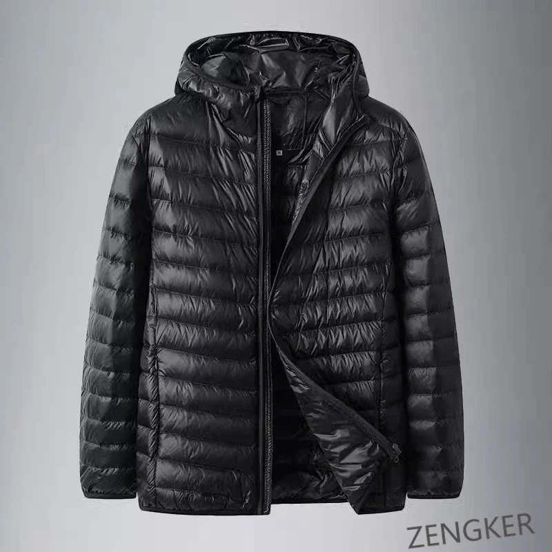 14XL oversize Lightweight down jacket hooded men's down jacket large size coat man plus size winter jacket men 12XL 11XL 10XL