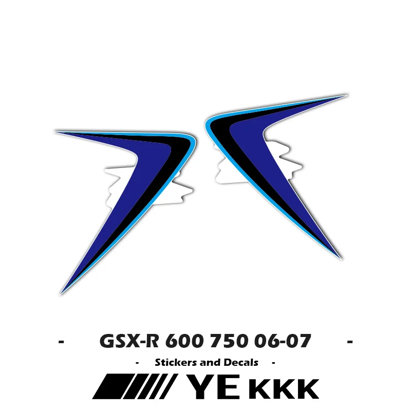 GSX-R600 GSX-R750 K6 2006 2007 OEM Replica Full Vehicle Fairing Shell Sticker Decal Metal Color For Suzuki GSXR600 GSXR750