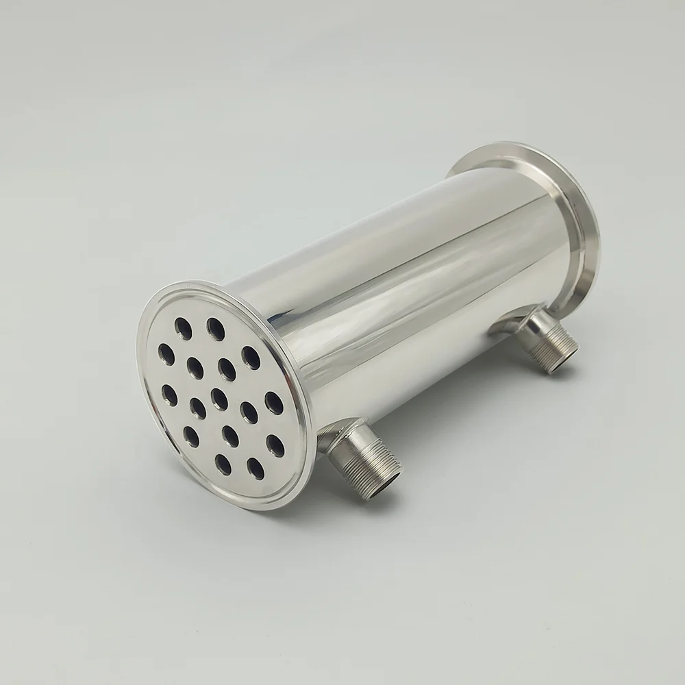 Stainless Steel Distiller 3" Reflux Dephlegmator 76mm (OD91mm) Condenser Height 200mm Internal 16 Tubes For Moonshine Distillation Columns