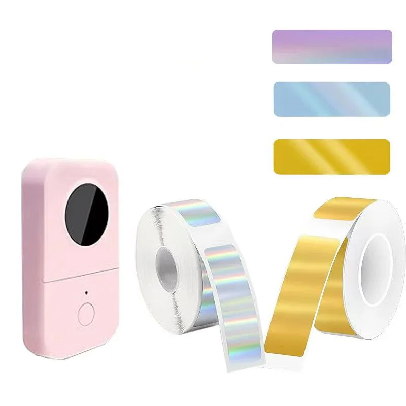 3롤 12x40mm 방수 실버 골드 퍼플 레이저 열전사 라벨 D30 D32 D35 P11 P12 P15 프린터용 가정 사무실 학교용