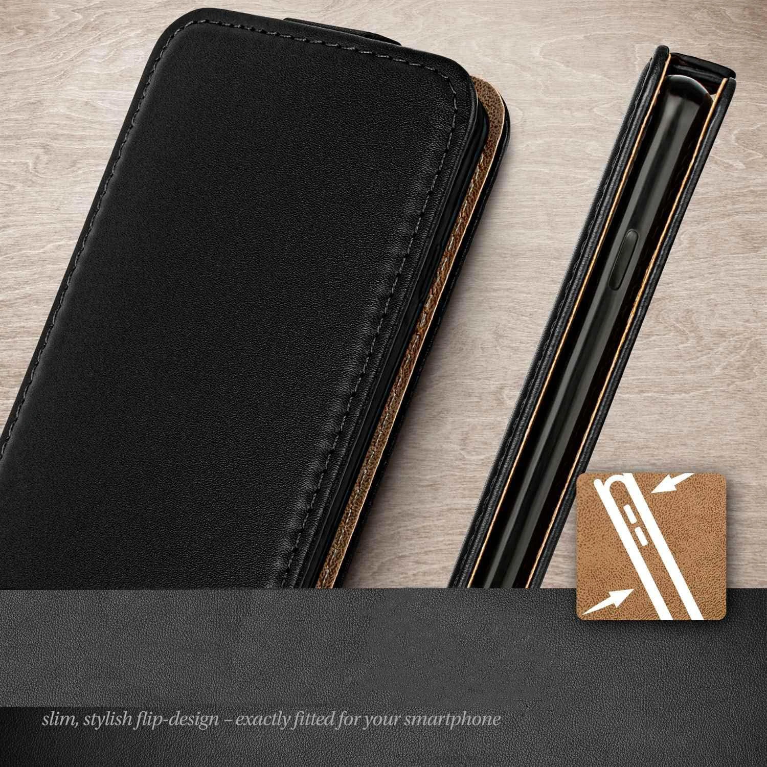 Elegant Magnetic Leather Vertical Flip Phone Case Cover with Clip Flap Design